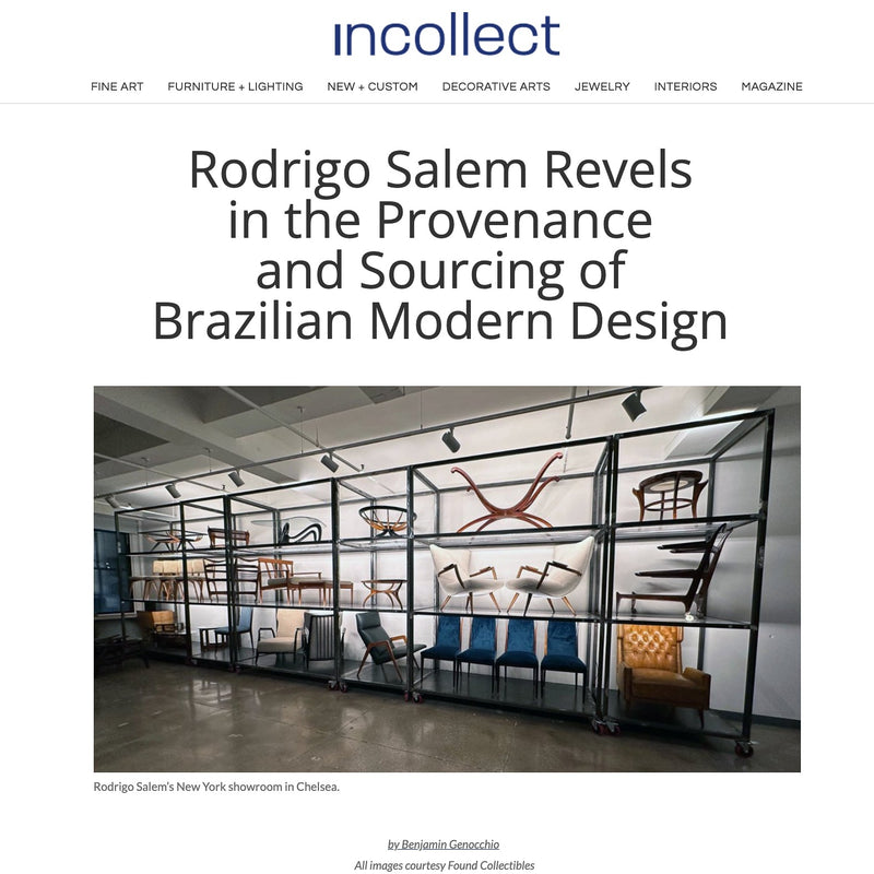 Rodrigo Salem Revels in the Provenance  and Sourcing of  Brazilian Modern Design