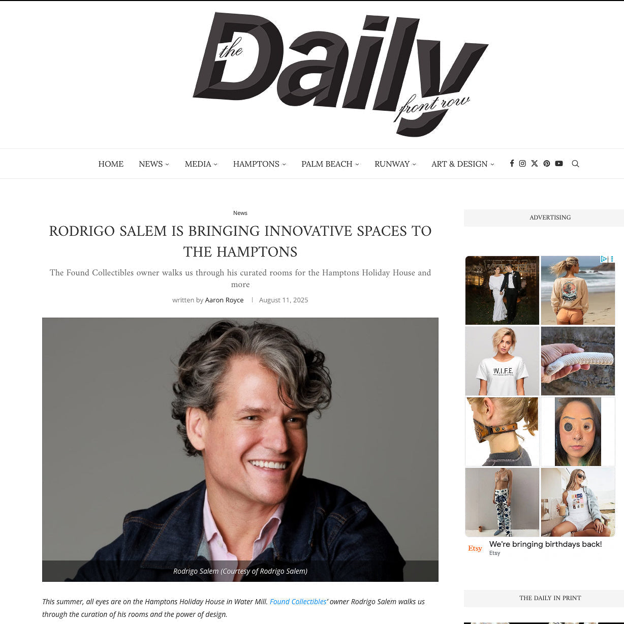 Rodrigo Salem Is Bringing Innovative Spaces To The Hamptons