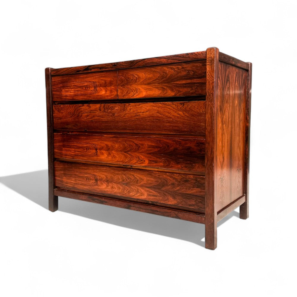 Chest with 5 drawers in Rosewood, Unknown, 1960s - Lot 695