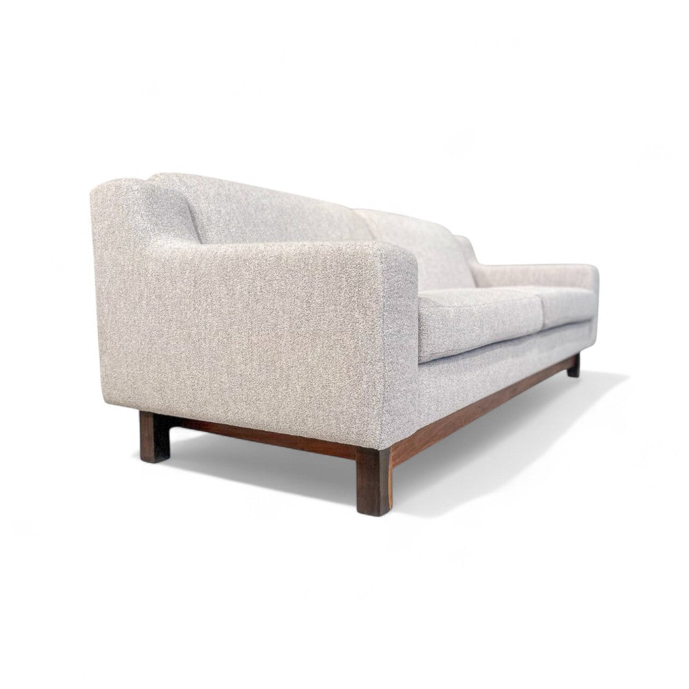 Sofa "Caola" in Rosewood & Grey Boucle , Sergio Rodrigues, 1960 - Lot 53A