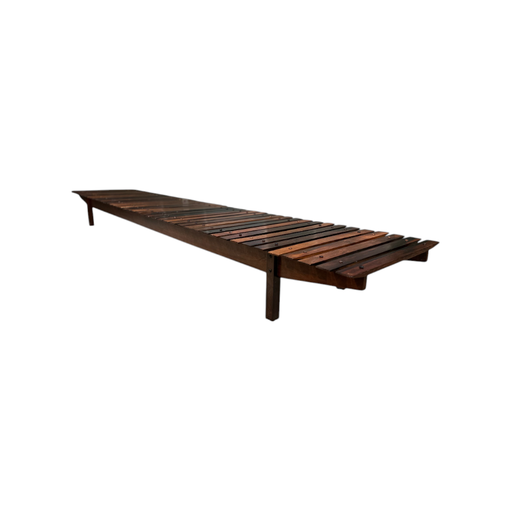 Mucki bench in Rosewood, Sergio Rodrigues, 1960s - Lot 569