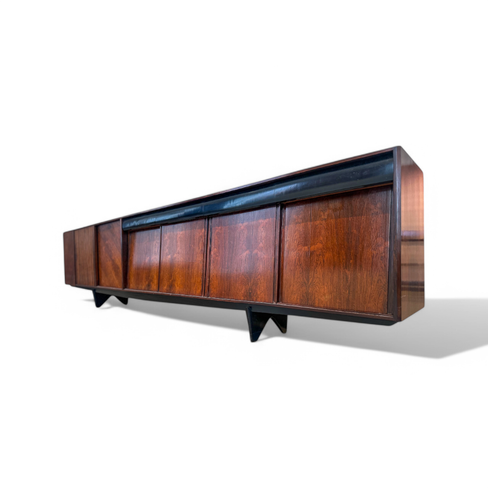 11.5” Credenza in Rosewood, Carlo Hauner, 1950s- Lot 535