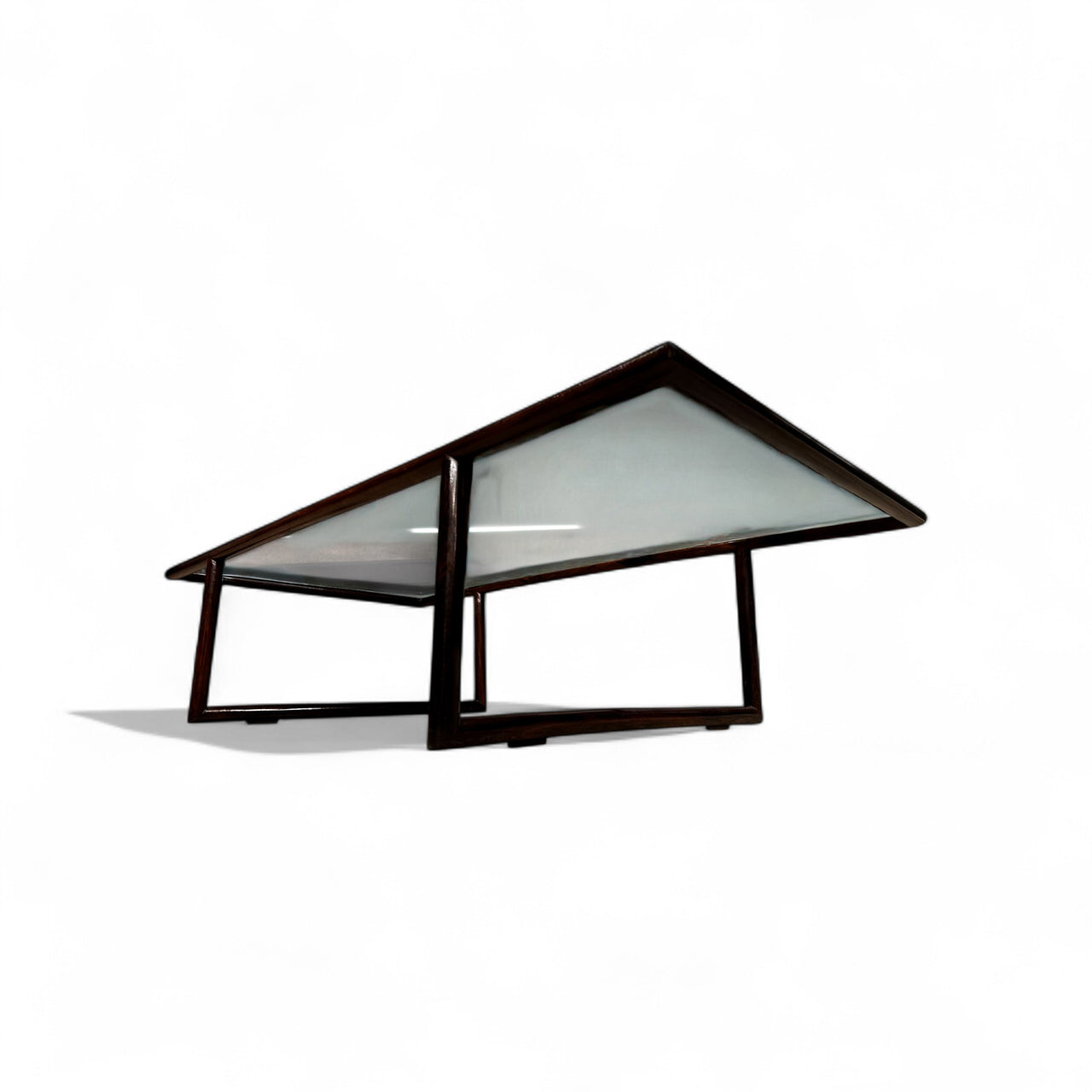 Coffee Table in Rosewood & Glass, Joaquim Tenreiro, 1960s- Lot 750A