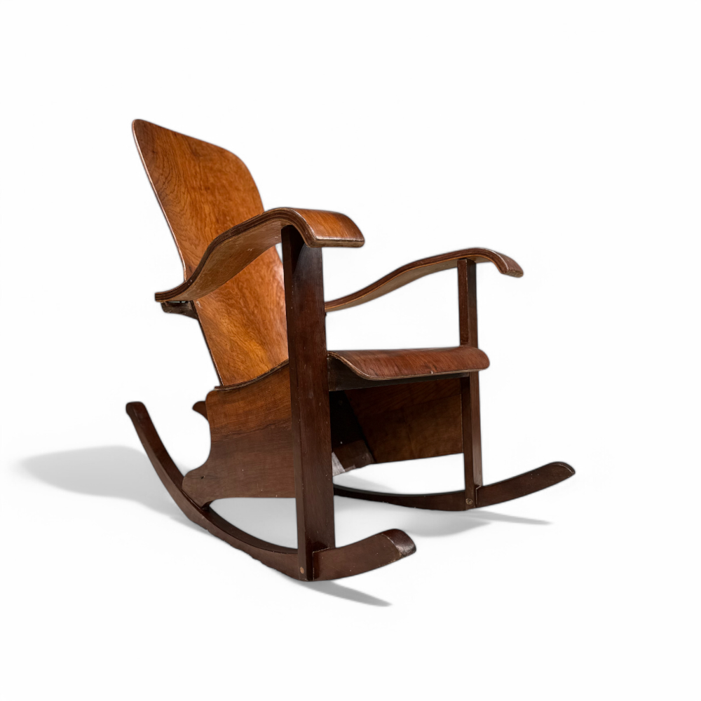 Rocking Chair in Bentwood, Moveis Cimo, 1950s - Lot 137