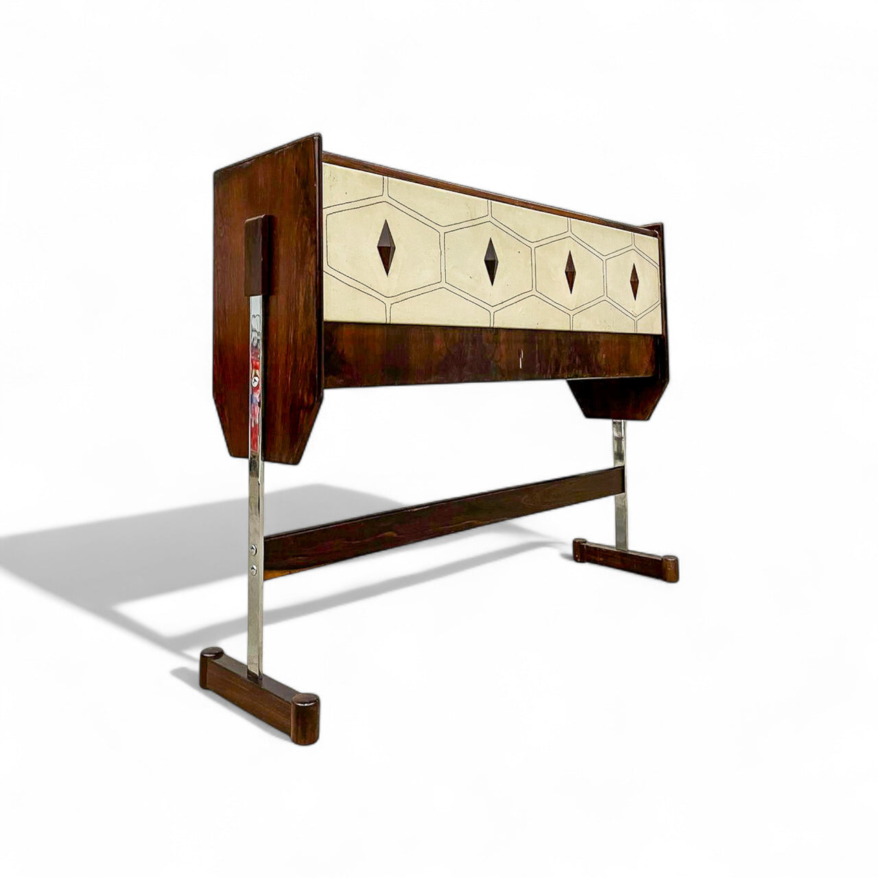 Bar in Hardwood, Metal, Novo Rumo, 1960s - Lot 130A