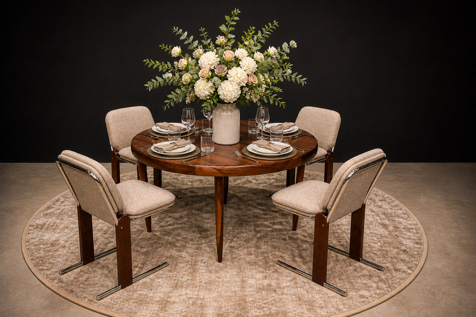 Extendable Rosewood Dining Table by Jorge Jabour, Brazilian Modern