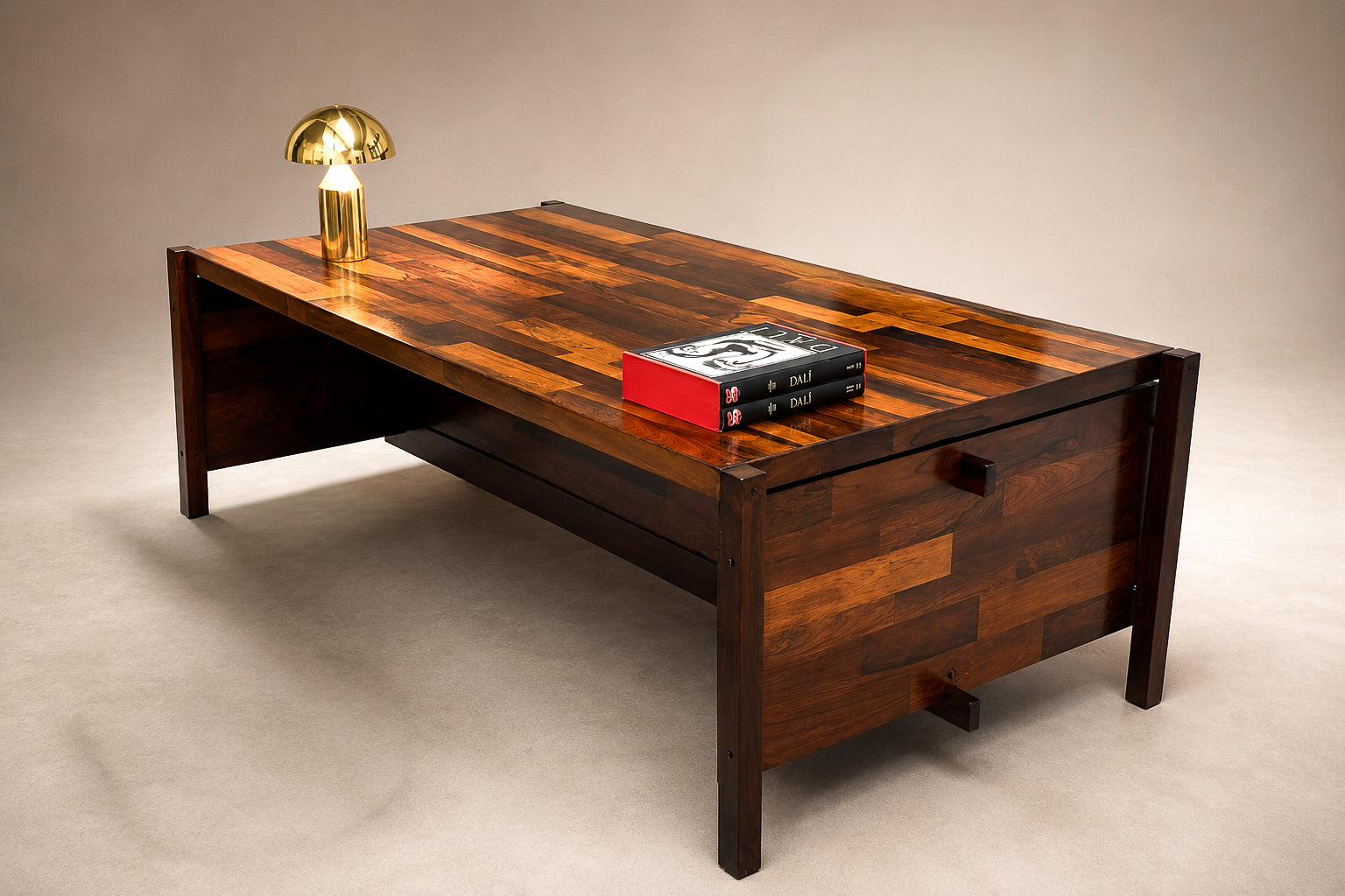 Jorge Zalszupin “Diplomata” Executive Desk in Brazilian Rosewood