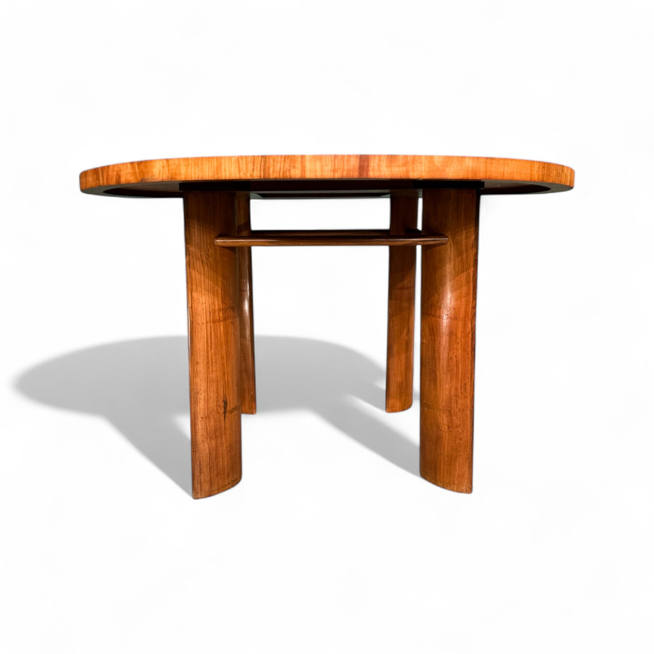 Round Dining Table with Curved in Caviuna Legs, Joaquim Tenreiro 1950s - Lot 761A