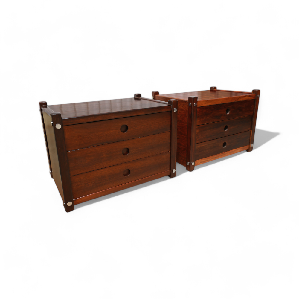 "Sabara" Nightstands in Rosewood, Sergio Rodrigues, 1955 - Lot 309