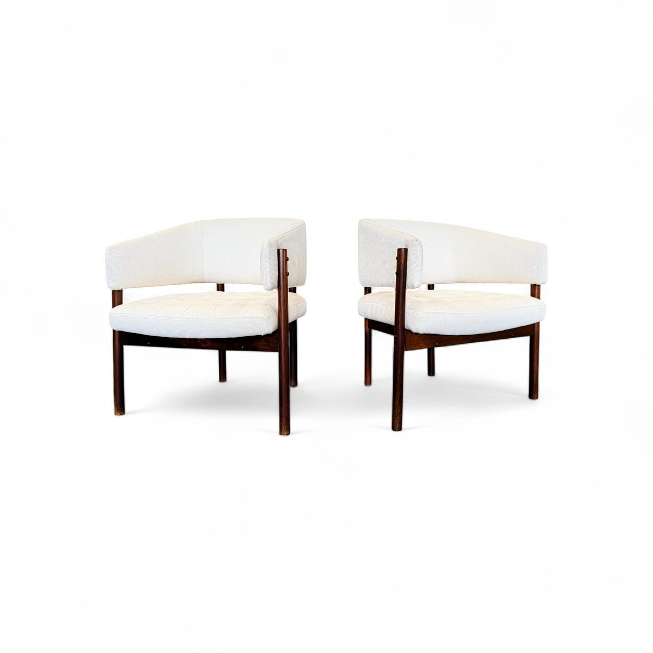 Pair of “Senior” Armchairs in Rosewood & Suede, Jorge Zalszupin, 1960s - Lot 726-733A