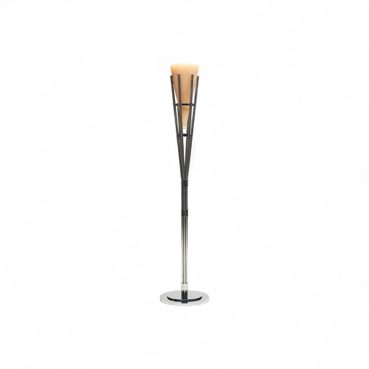 Candle Floor Lamp in Chrome, Unknown, 1960s - Lot 93