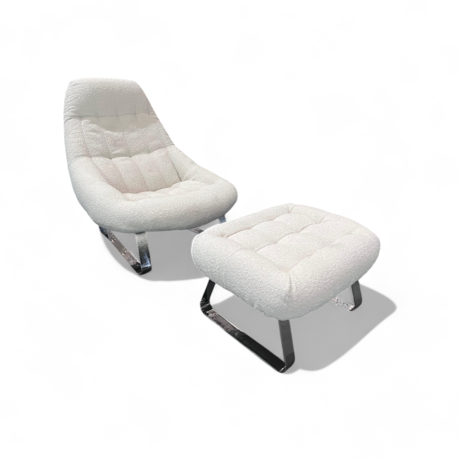 MP-163 Lounge Chair with Ottoman, Percival Lafer, 1976 - Lot 651