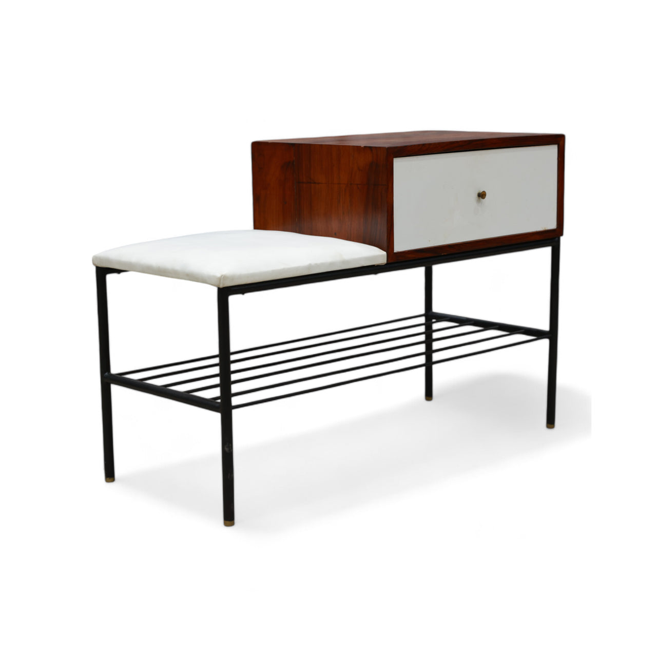 Auxiliary Table in Metal & Rosewood, Geraldo de Barros for Unilabor, 1950s - Lot 359