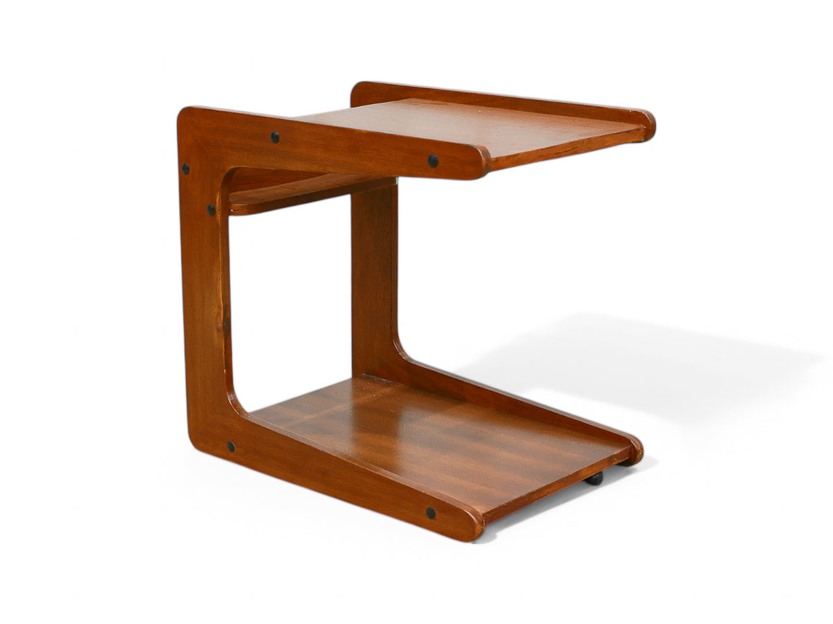 Bar cart in Hardwood, Geraldo de Barros for Hobjeto, 1970s - Lot 506