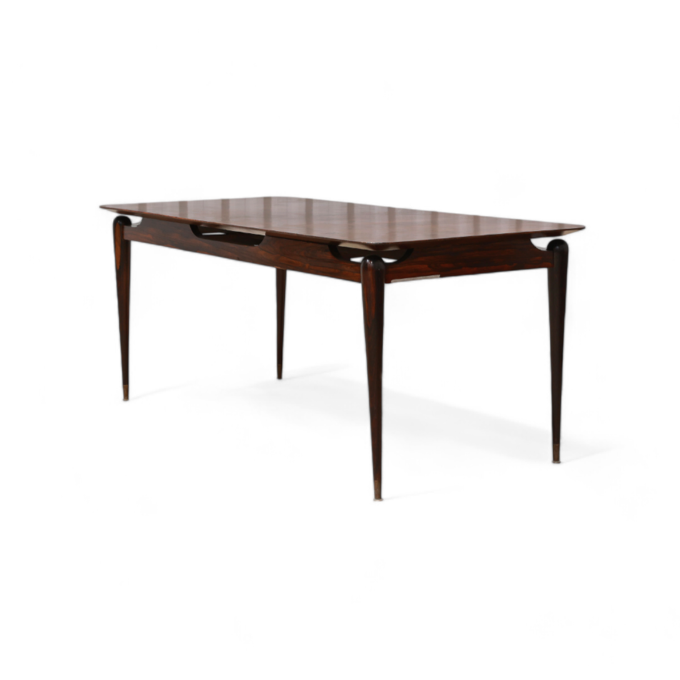 Extendable Dining Table in Rosewood, Giuseppe Scapinelli, 1950s  - Lot 421