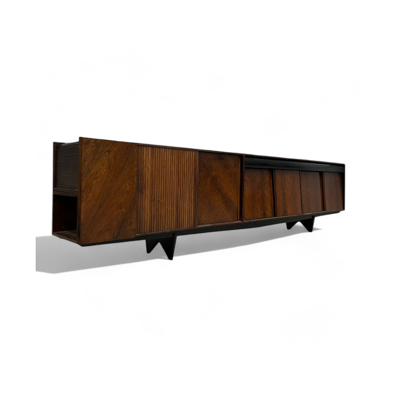 11.5” Credenza in Rosewood, Carlo Hauner, 1950s- Lot 535