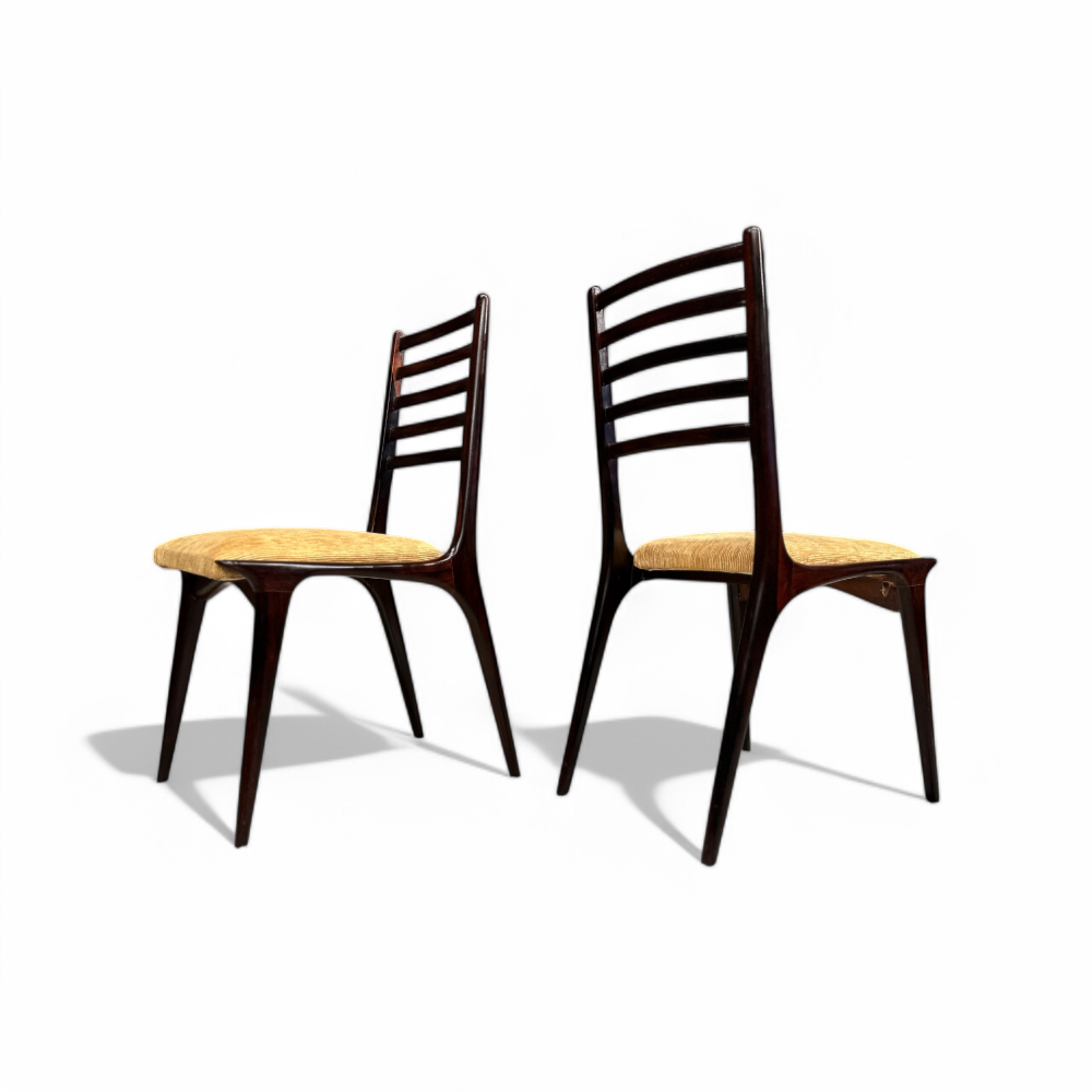 Set of 2 Chairs in Hardwood, Carlo Hauner, 1950s - Lot 68B