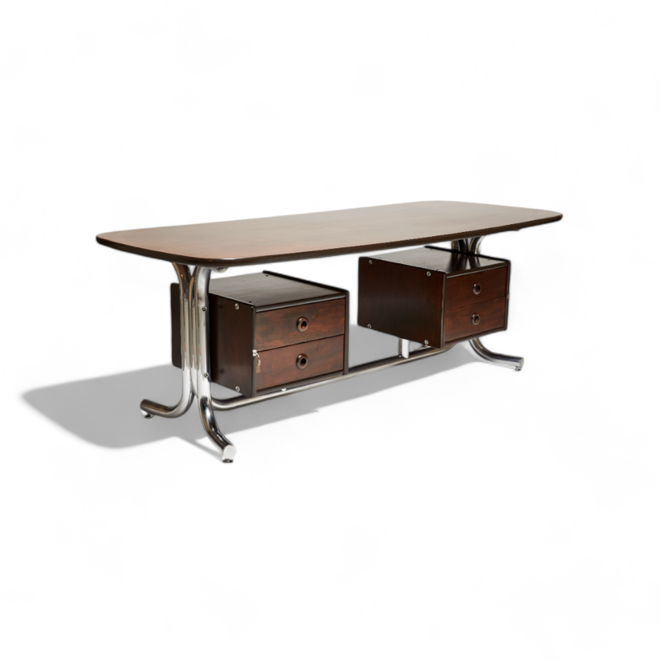 Desk with Drawers, Geraldo de Barros, 1970s - Lot 5