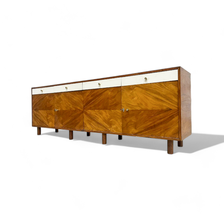 Credenza in Caviuna Wood & Brass, Ernesto Hauner for Mobilinea, 1960s - Lot 490