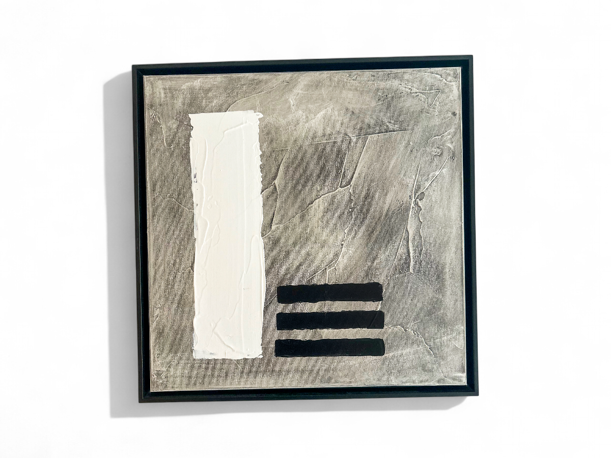 Oil on Canvas, Black & White Series, Iris Dankner, New York, 2023 - Lot ID3