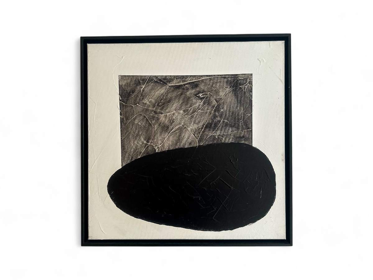 Oil on Canvas, Black & White Series, Iris Dankner, New York, 2023 - Lot ID7