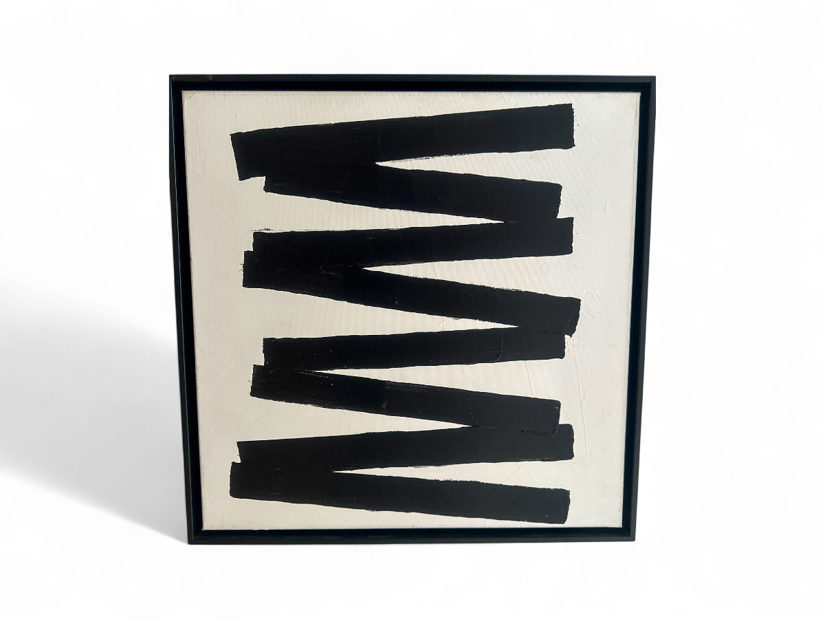 Oil on Canvas, Black & White Series, Iris Dankner, New York, 2023 - Lot ID8