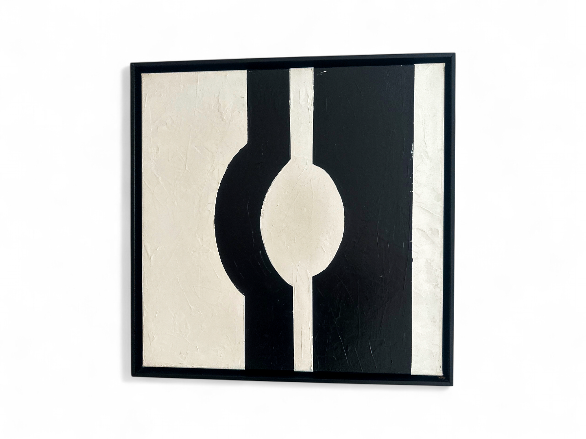 Oil on Canvas, Black & White Series, Iris Dankner, New York, 2023 - Lot ID11