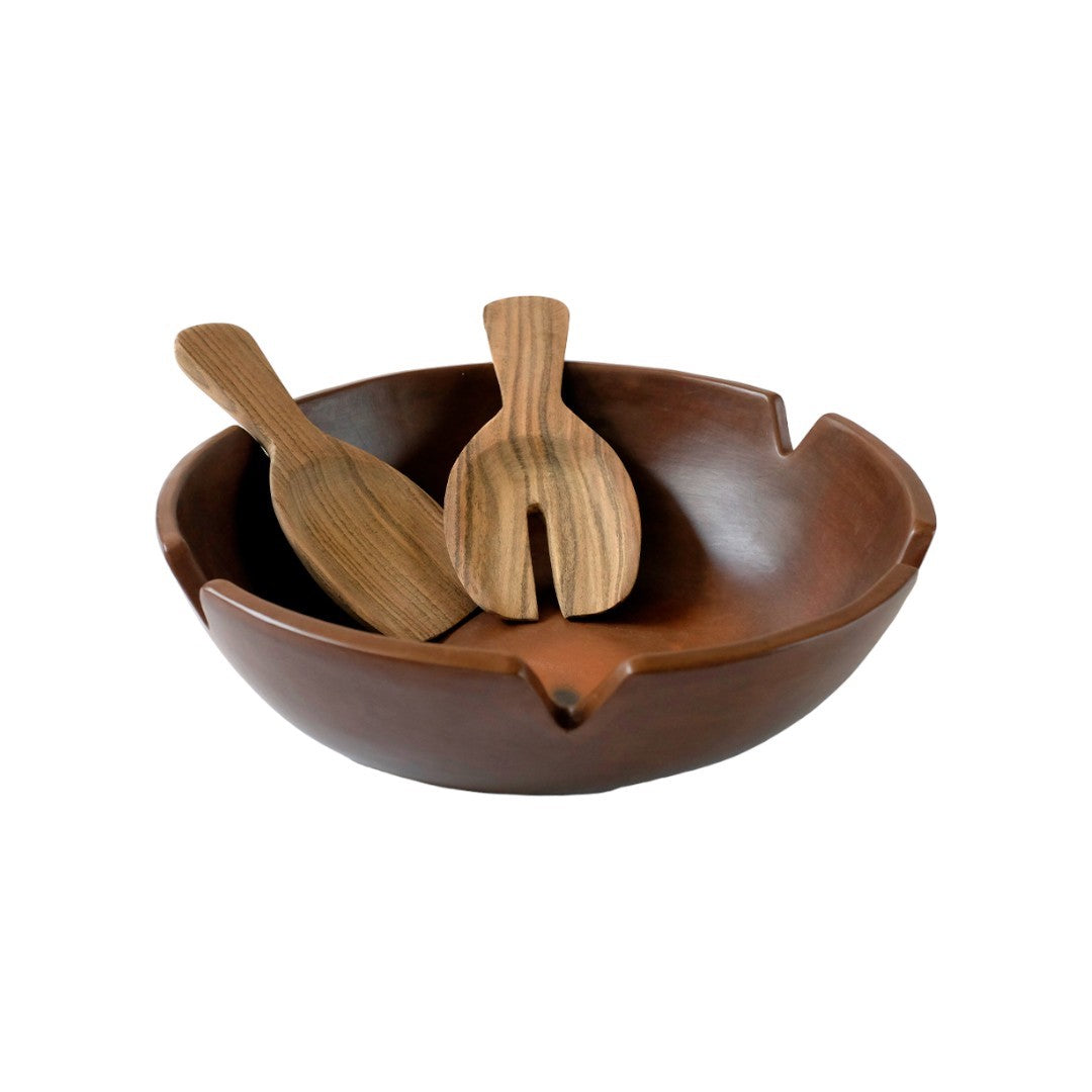 “Chachan” Salad Bowl with forks, Clay Ensamble Artesano, 2024 - Lot 792