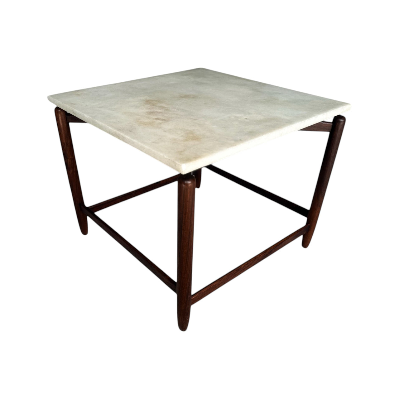 Pair of Side tables in Rosewood & Marble, Jorge Jabour, 1960’s - Lot 653A