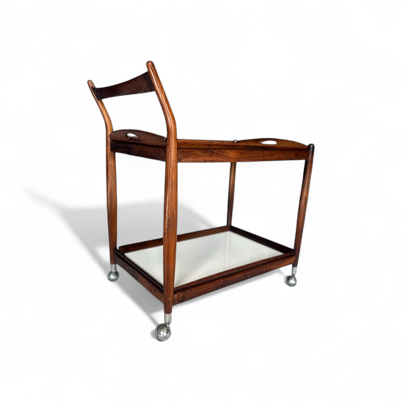 Bar Cart in Rosewood with Removable Trays, Sergio Rodrigues, 1960s - Lot 298A
