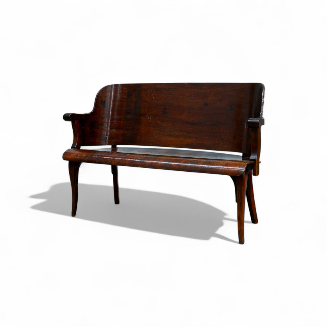 Loveseat in Bent Wood, Cimo, 1950s - Lot 528A