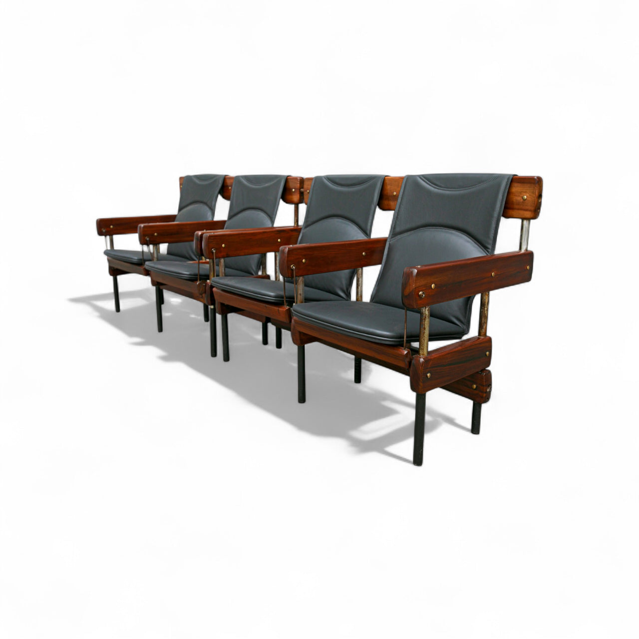 Pair of Double “Longarina” Auditorium Chairs, Sergio Rodrigues, 1965 - Lot 71A