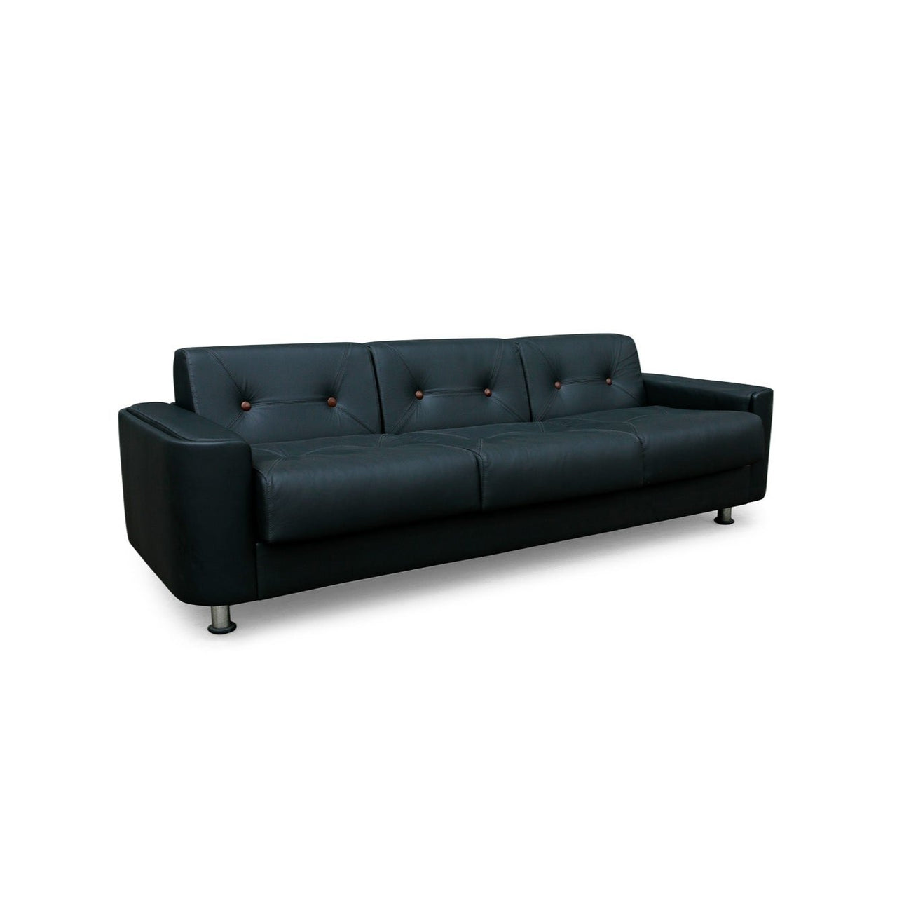 “Pullman” Sofa in Black Leather & Rosewood finished, Jorge Zalszupin, 1970s - Lot 145