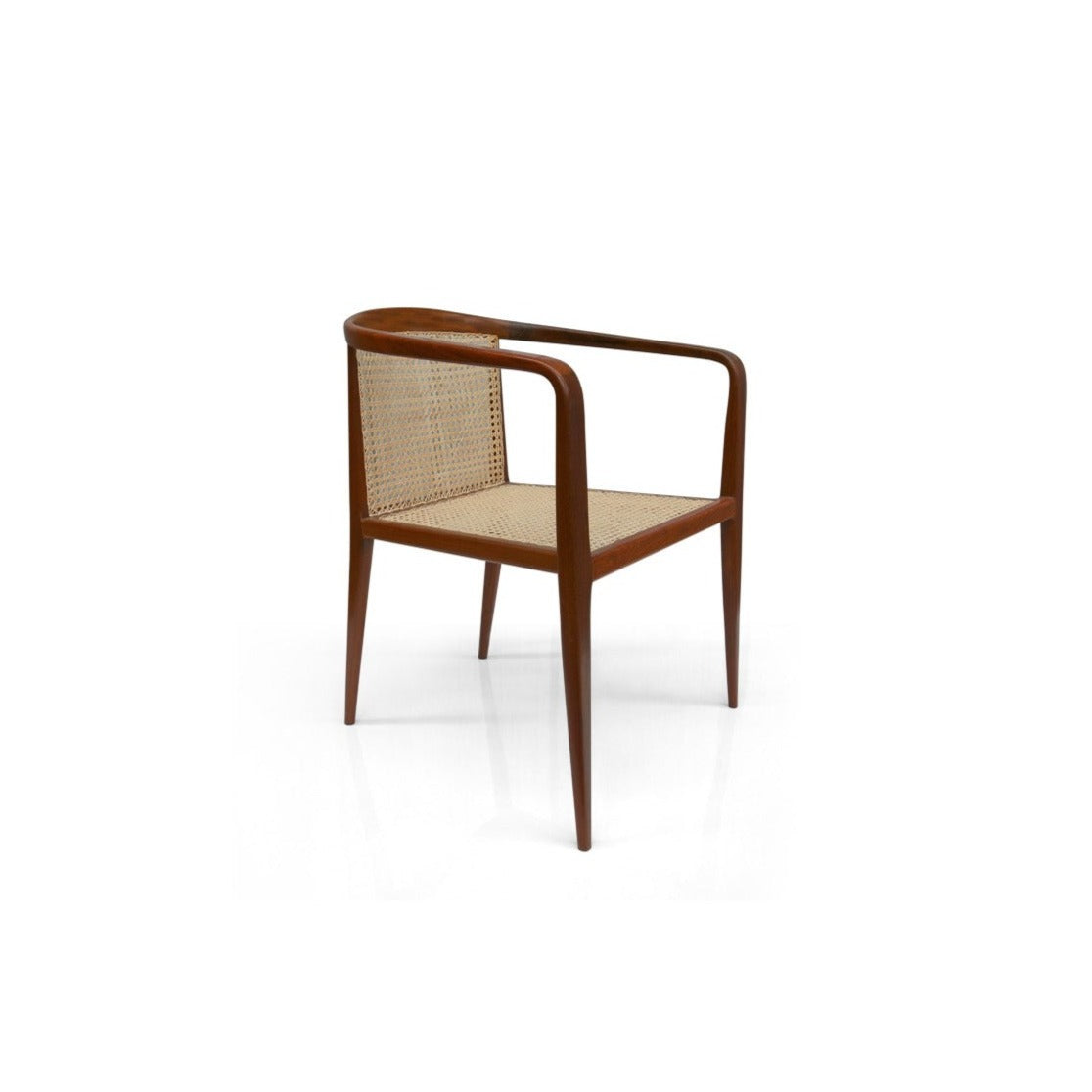 Armchair in Hardwood & Cane by John Graz, c. 1950s - Lot 299