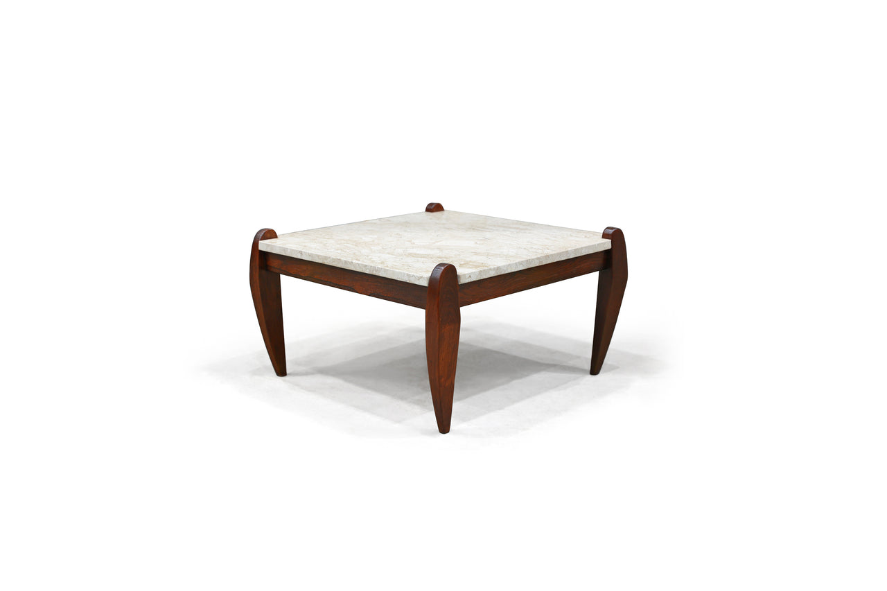 “Rodeio” Coffee Table in Hardwood & Marble, Jean Gillon, 1960s - Lot 580