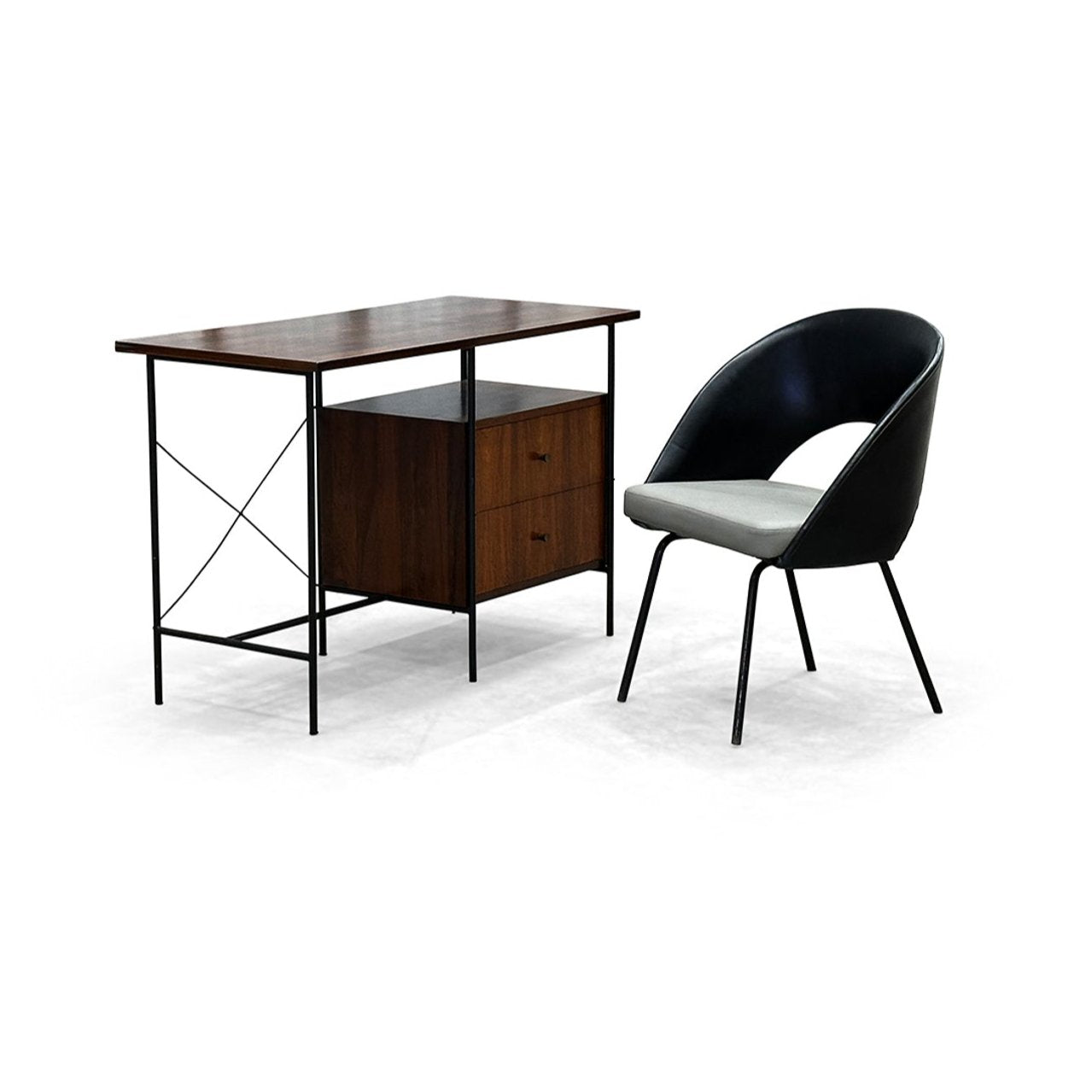 Desk with Armchair Set, Geraldo de Barros for Unilabor, 1950s - Lot 400-592