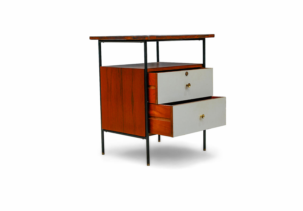 Side Table in Metal, Rosewood and Formica, Geraldo de Barros for Unilabor, 1950s - Lot 439