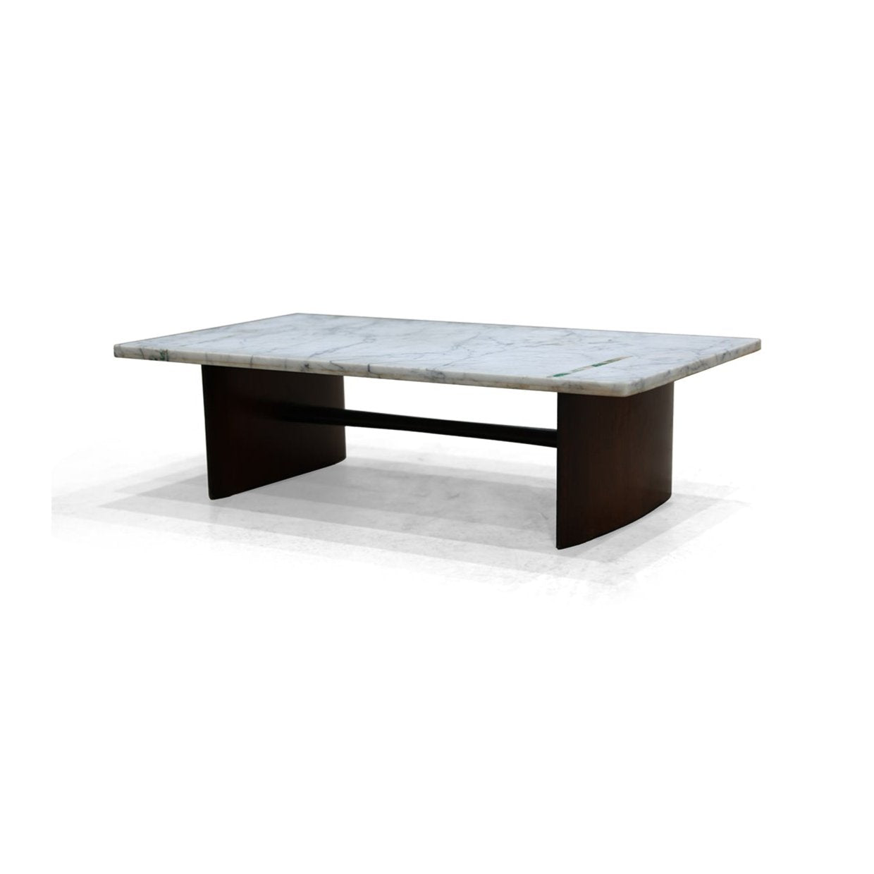 Small Coffee Table in Hardwood and Marble by Joaquim Tenreiro, c. 1960- Lot 545