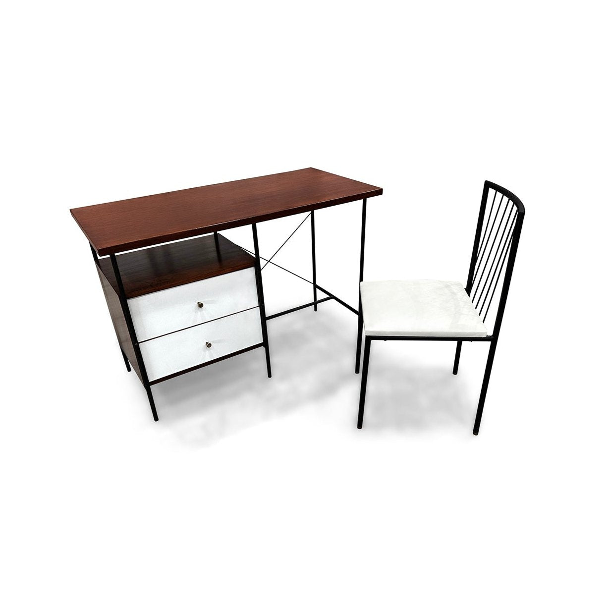 Desk & Chair in Rosewood & Iron, Geraldo de Barros for Unilabor, 1950s - Lot 408