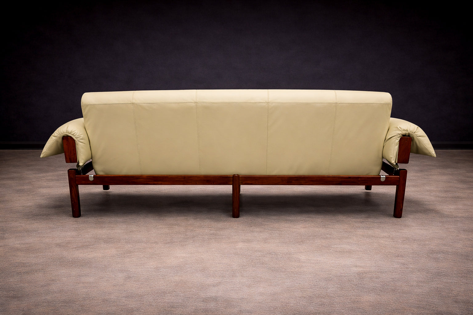 MP-13” Sofa in Rosewood & Leather, Percival Lafer, 1967 - Lot 61