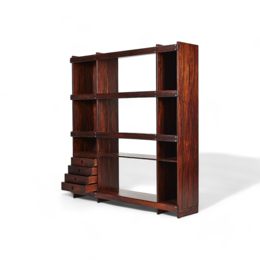 Bookshelf “Adolpho” in Rosewood, Sergio Rodrigues, c. 1968 - Lot 387