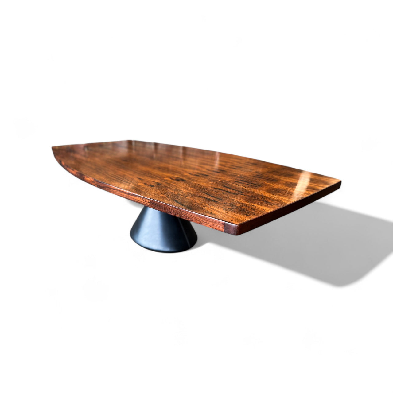 Dining Table "Guanabara" in Rosewood, Concrete & Metal, Jorge Zalszupin, 1960s - Lot 827