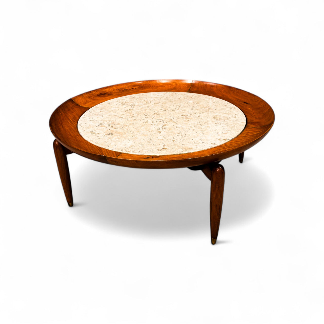"Maracana" Coffee Table in Caviuna & Marble, Giuseppe Scapinelli, 1950s - 705A