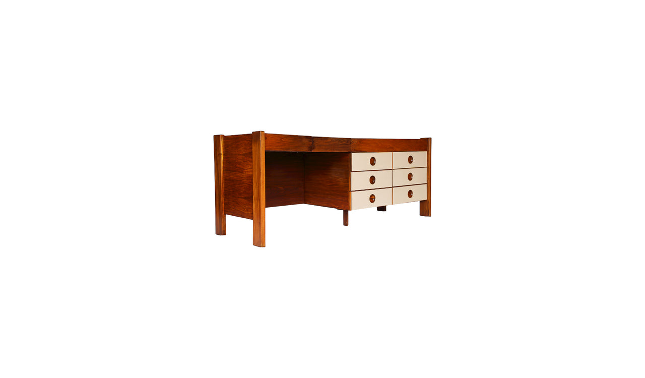 Desk with Six Drawers by Jorge Zalszupin, c. 1970s - Lot 24A