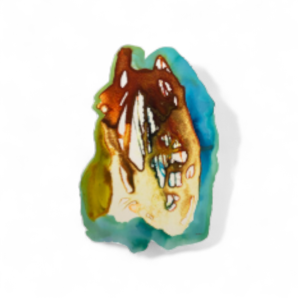 Oil on Paper, Amoeba Series, Susan Block, New York, 2020 - Lot A24