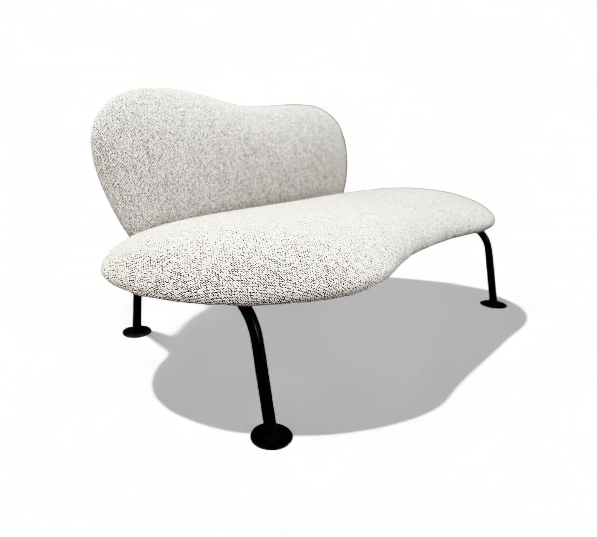 Video of Organic shaped Loveseat in Boucle 