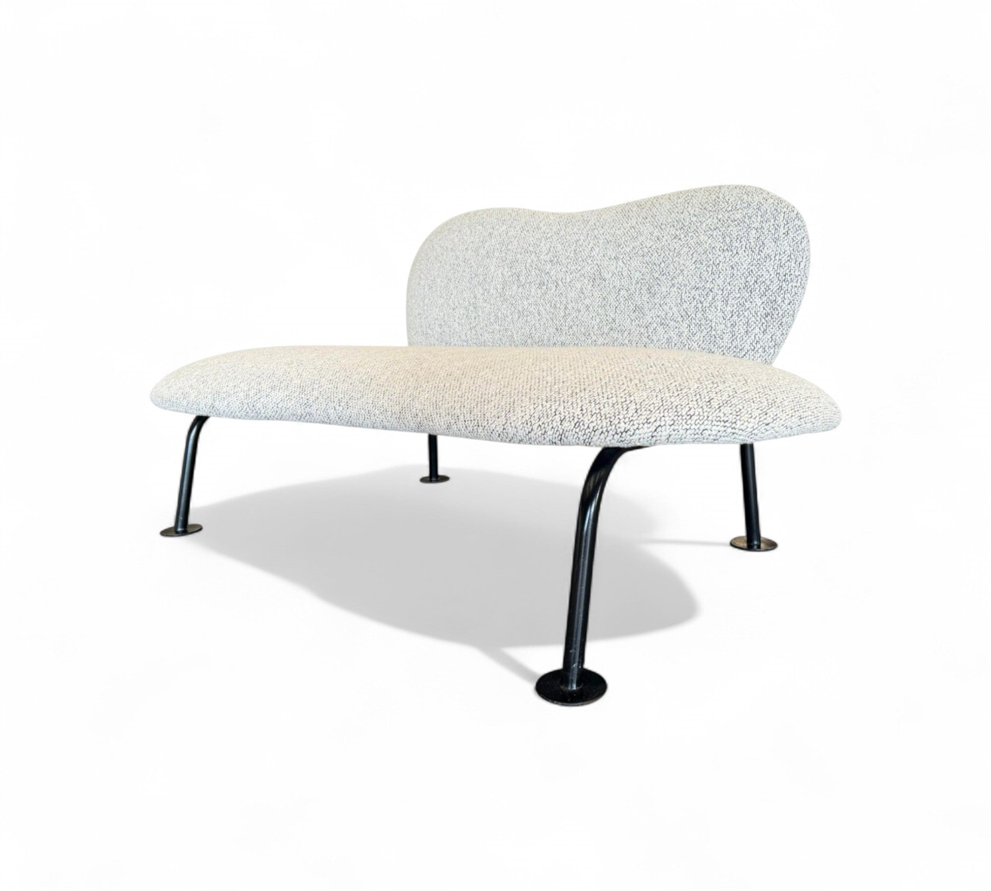 Video of Organic shaped Loveseat in Boucle 